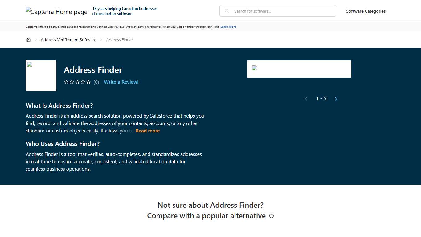 Address Finder Pricing, Reviews & Features - Capterra Canada 2026